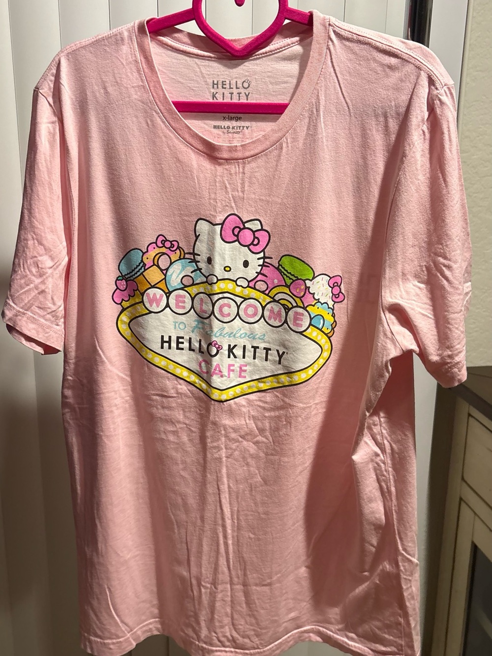 Hello Kitty Pink Graphic Cafe Tee